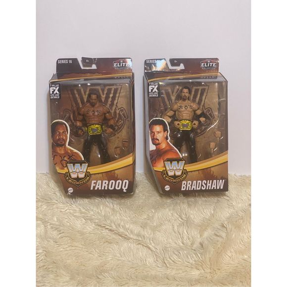 Mattel Toys Wwe Bradshaw Farooq Legends Elite Series 6 Mattel Figure Lot New Acolytes 222